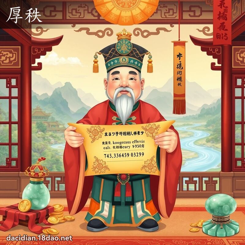 厚秩 - 國語大辭典配圖