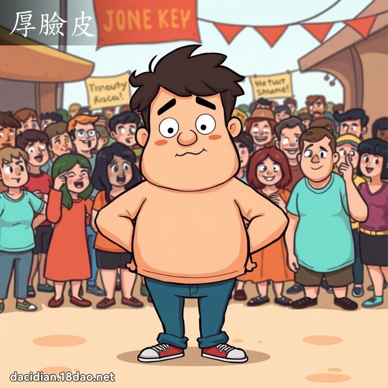 厚臉皮 - 國語大辭典配圖