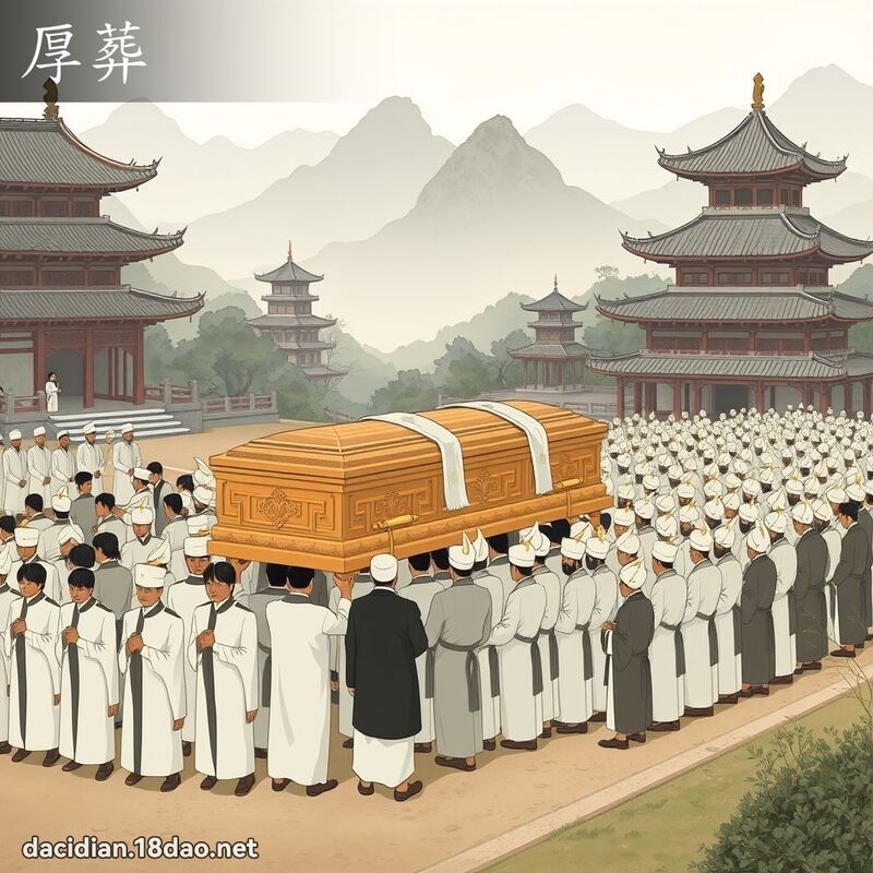 厚葬 - 國語大辭典配圖