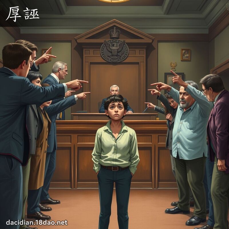 厚誣 - 國語大辭典配圖