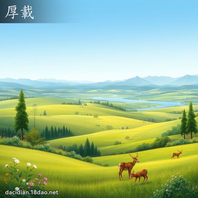 厚载 - 国语大辞典配图