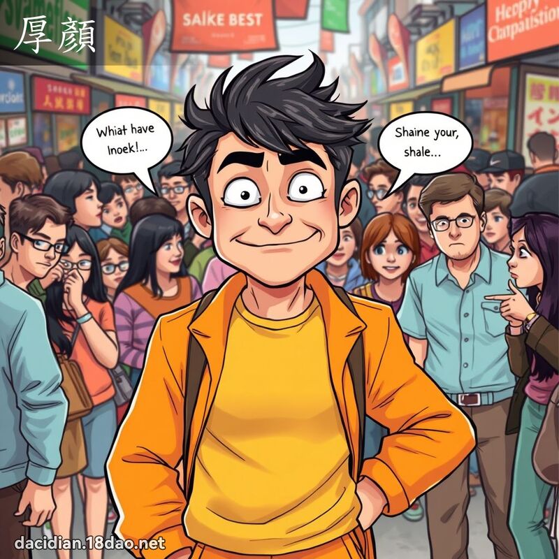 厚顏 - 国语大辞典配图