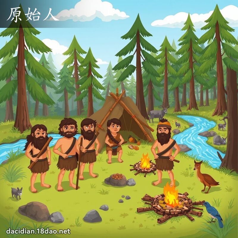 原始人 - 国语大辞典配图