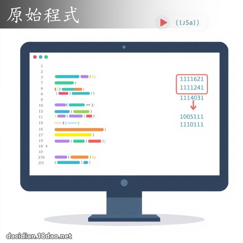 原始程式 - 國語大辭典配圖