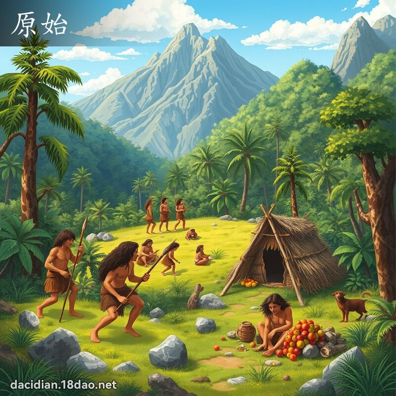 原始 - 國語大辭典配圖