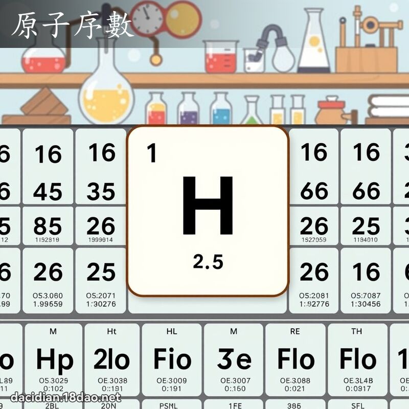 原子序數 - 國語大辭典配圖
