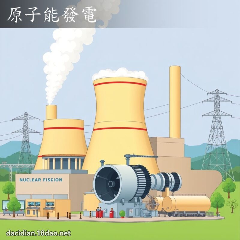 原子能發電 - 國語大辭典配圖