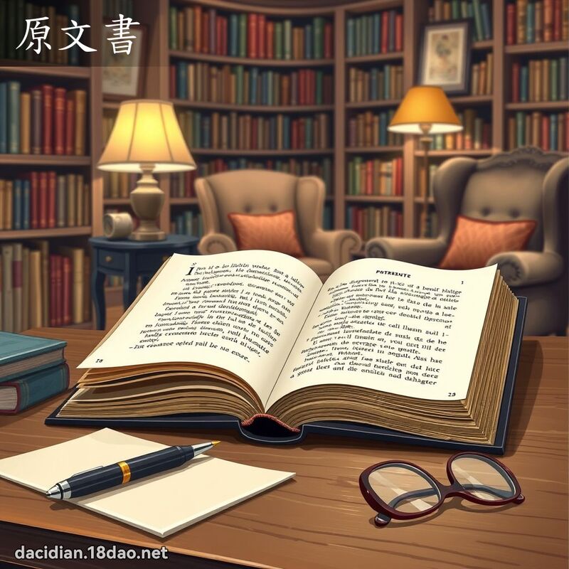 原文書 - 國語大辭典配圖