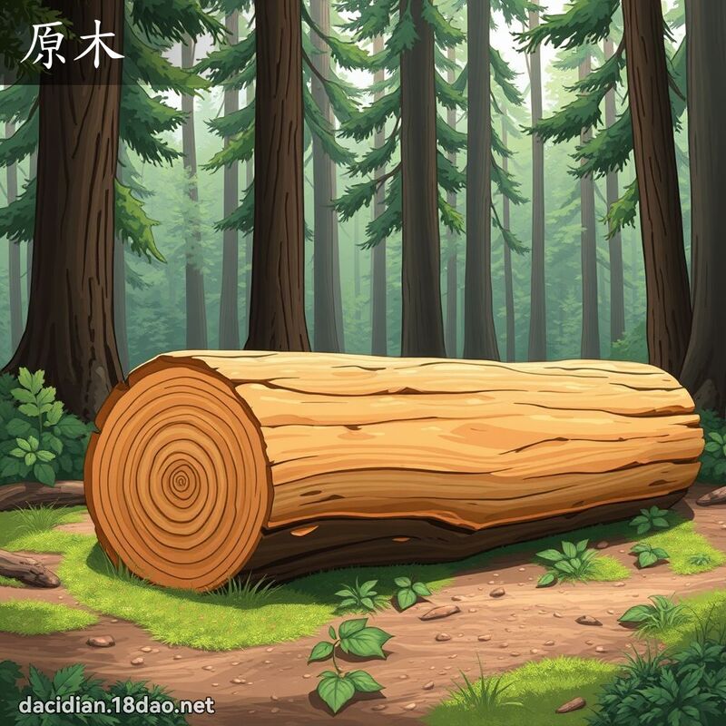原木 - 國語大辭典配圖
