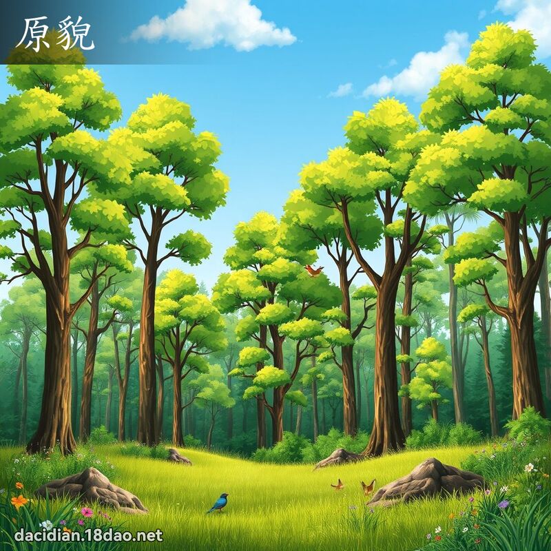 原貌 - 國語大辭典配圖