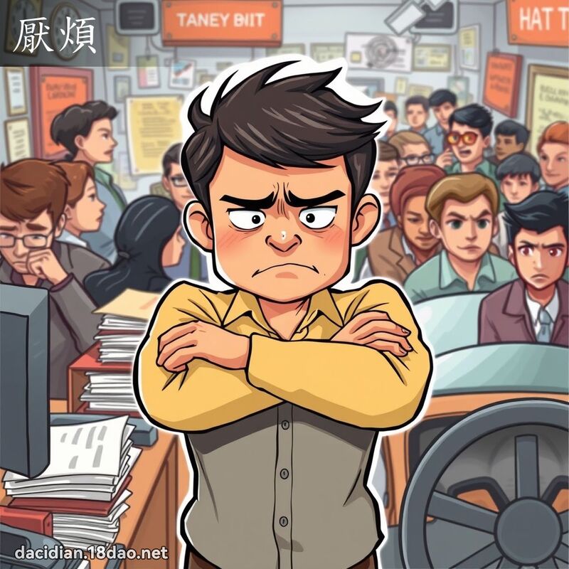 厭煩 - 國語大辭典配圖