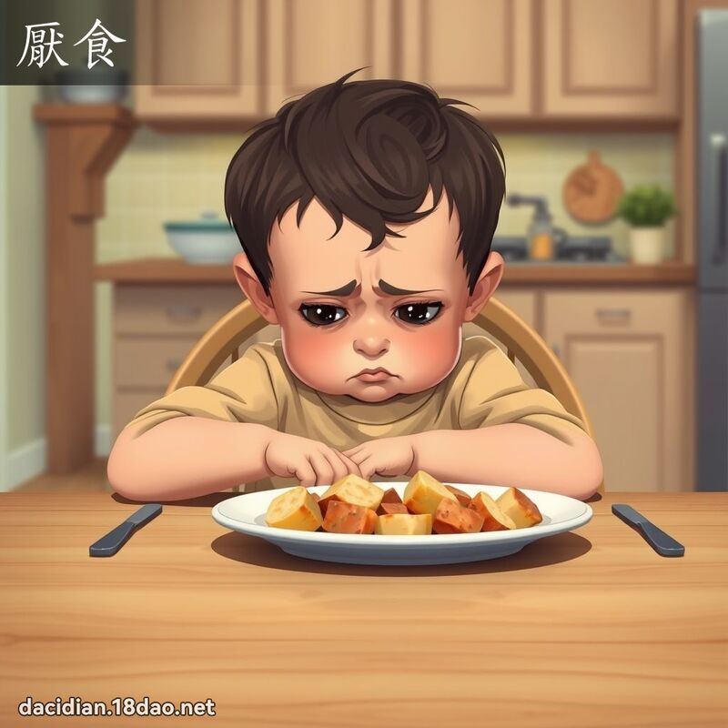 厭食 - 國語大辭典配圖