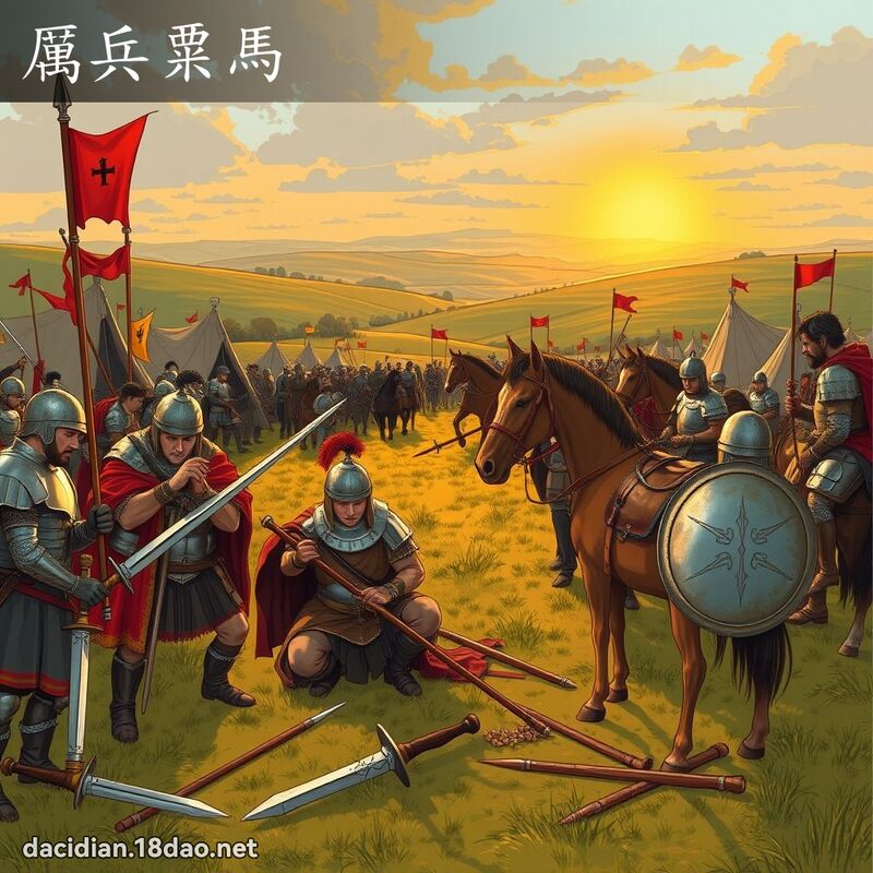 厉兵粟马 - 国语大辞典配图