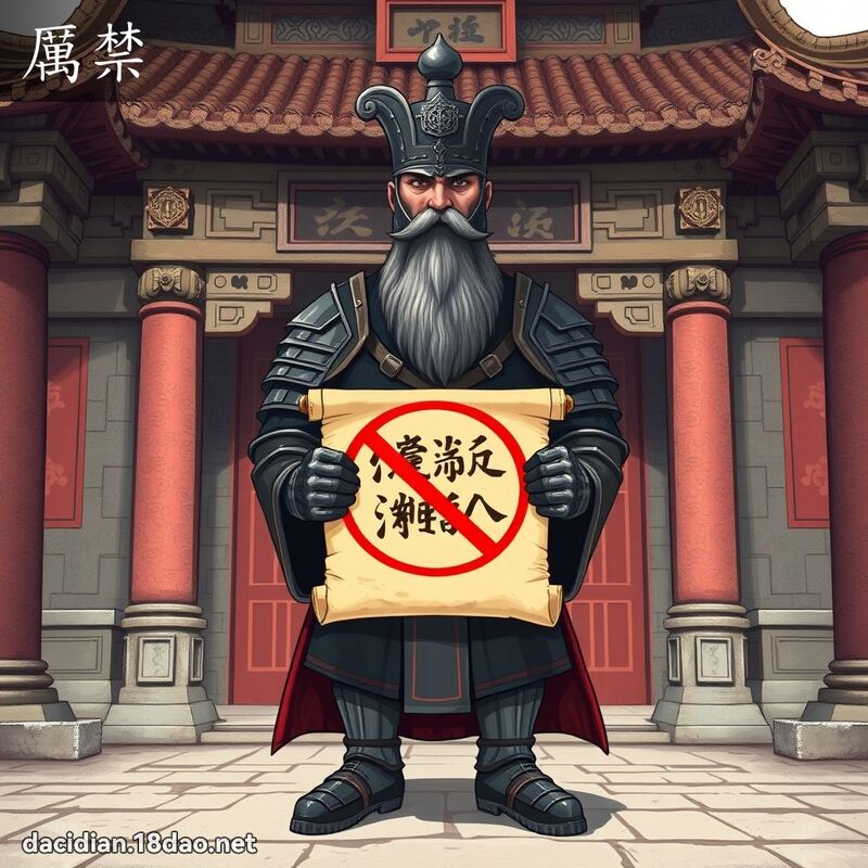 厉禁 - 国语大辞典配图