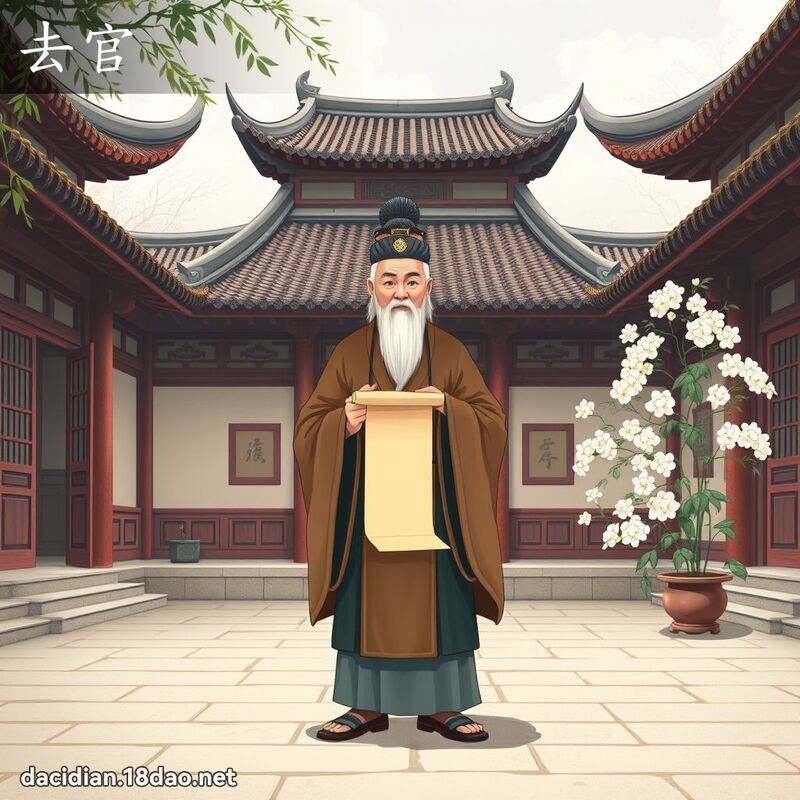 去官 - 国语大辞典配图
