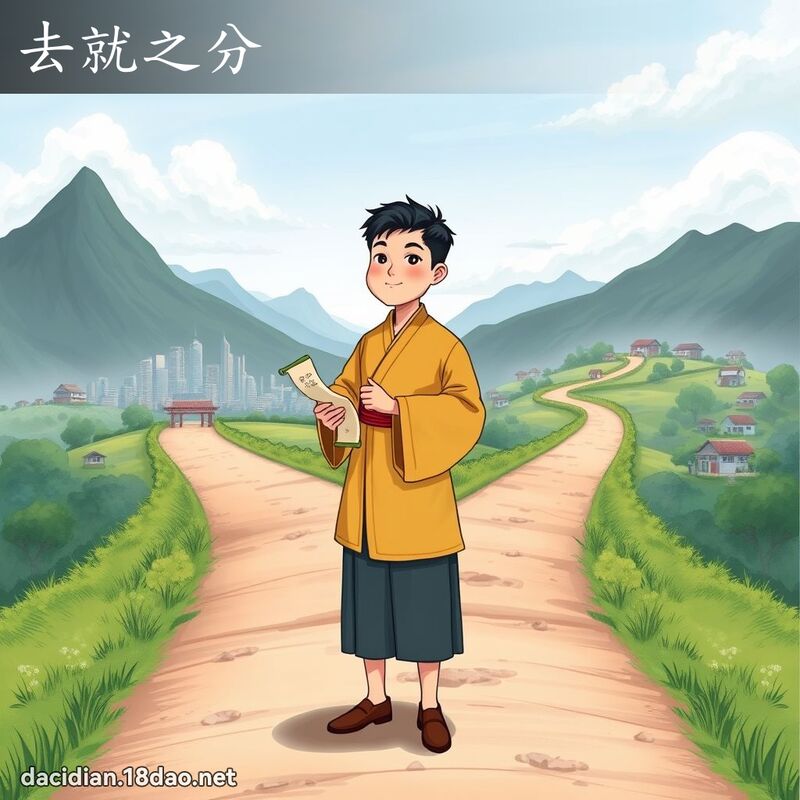 去就之分 - 国语大辞典配图