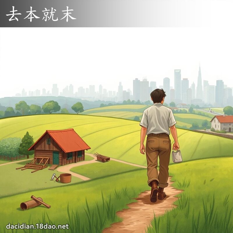 去本就末 - 国语大辞典配图