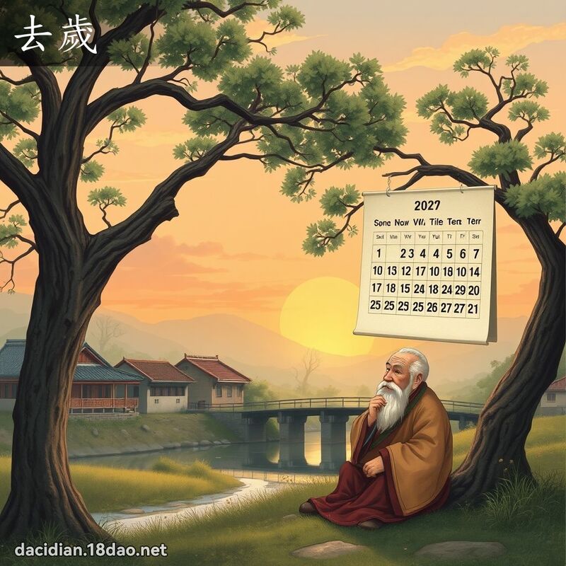 去歲 - 國語大辭典配圖