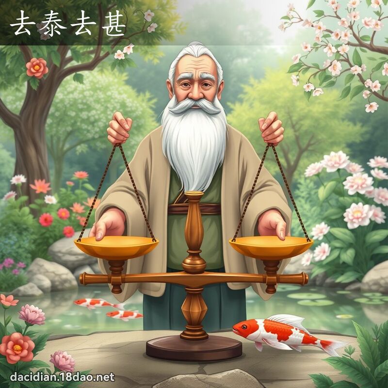 去泰去甚 - 國語大辭典配圖