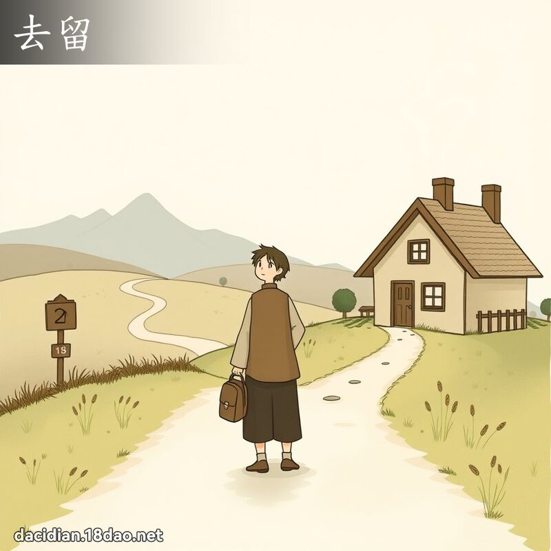 去留 - 国语大辞典配图