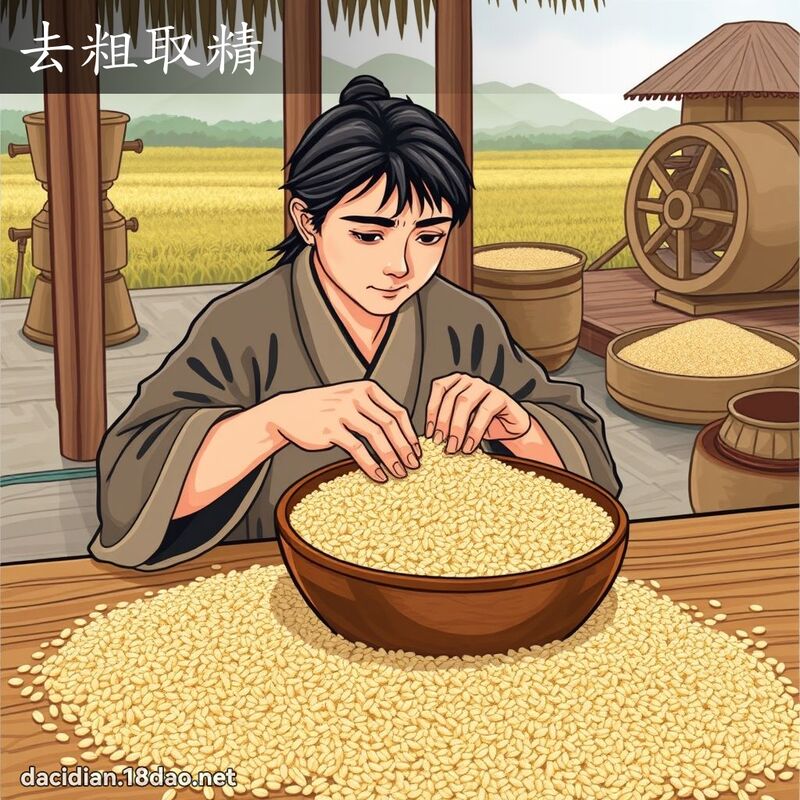 去粗取精 - 國語大辭典配圖