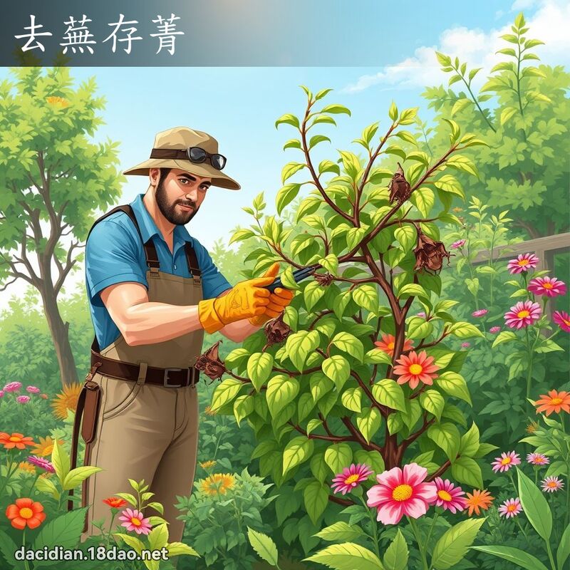 去蕪存菁 - 國語大辭典配圖