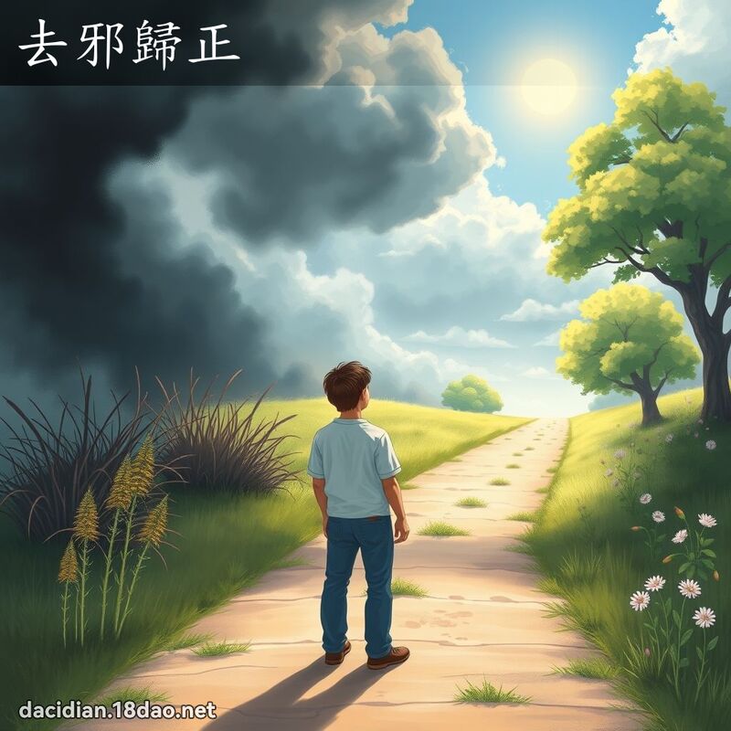 去邪歸正 - 國語大辭典配圖