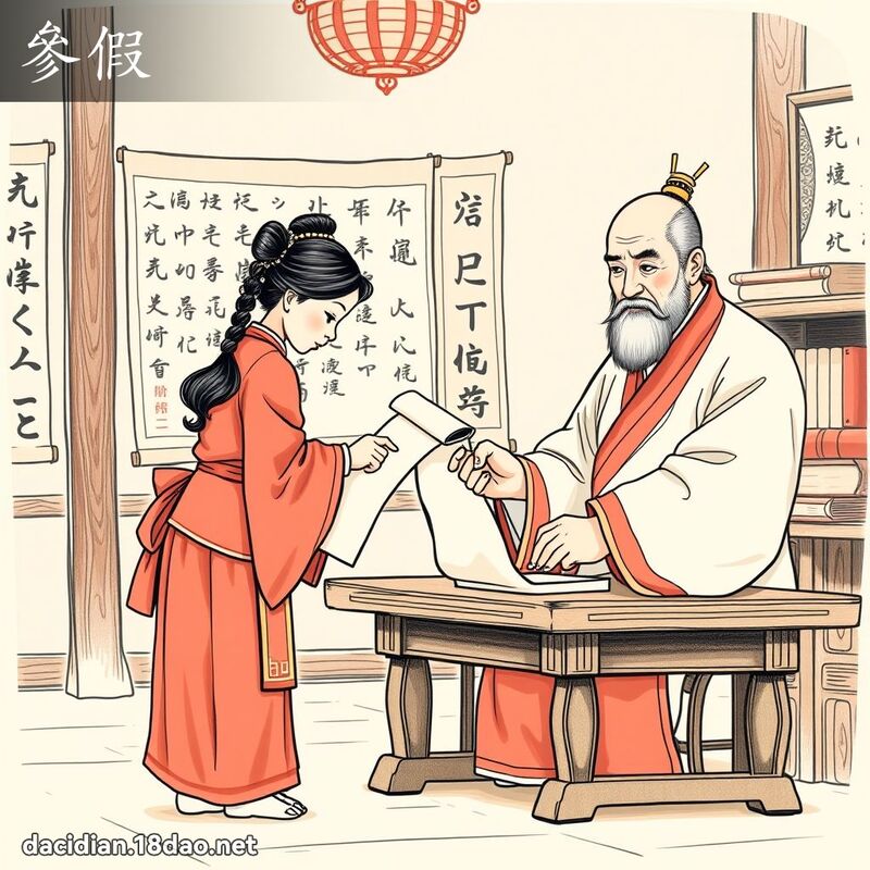 參假 - 國語大辭典配圖