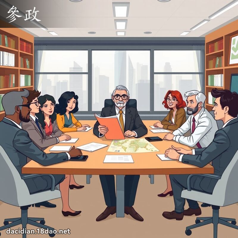 參政 - 國語大辭典配圖