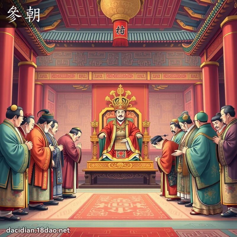 参朝 - 国语大辞典配图