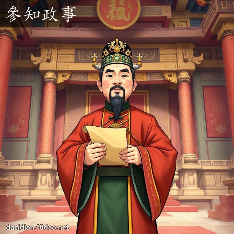 參知政事 - 國語大辭典配圖