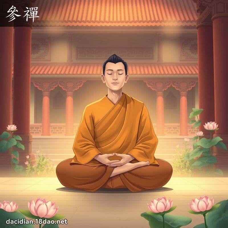 參禪 - 國語大辭典配圖