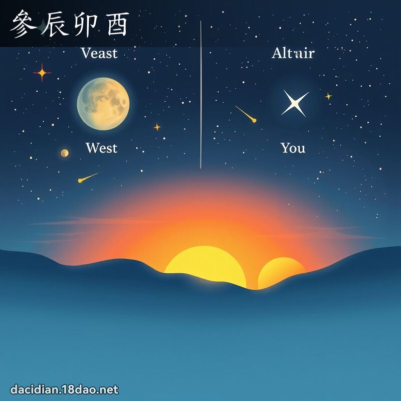 參辰卯酉 - 國語大辭典配圖