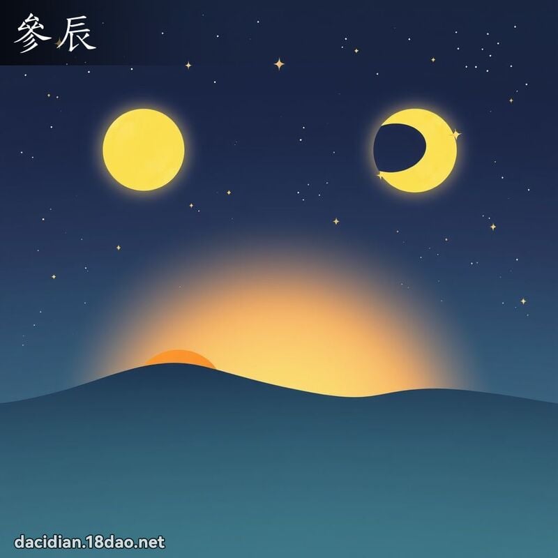 参辰 - 国语大辞典配图