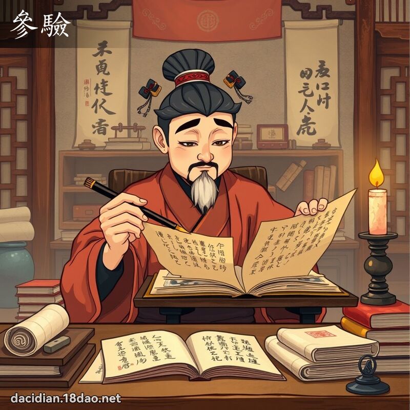 參驗 - 國語大辭典配圖