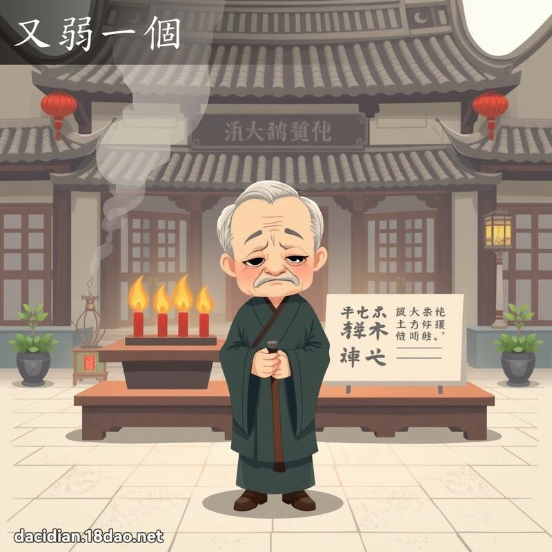 又弱一个 - 国语大辞典配图
