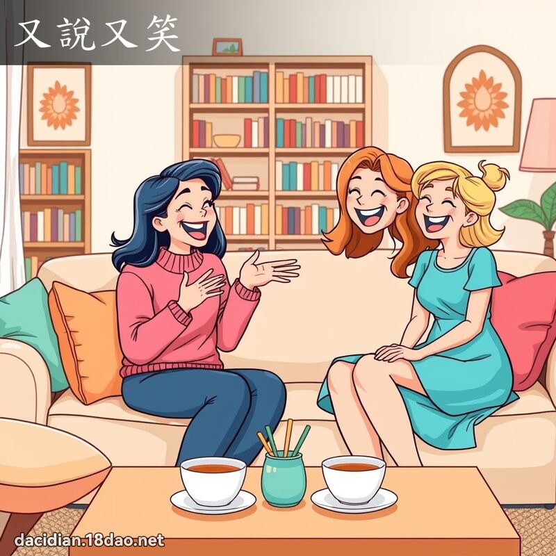 又说又笑 - 国语大辞典配图