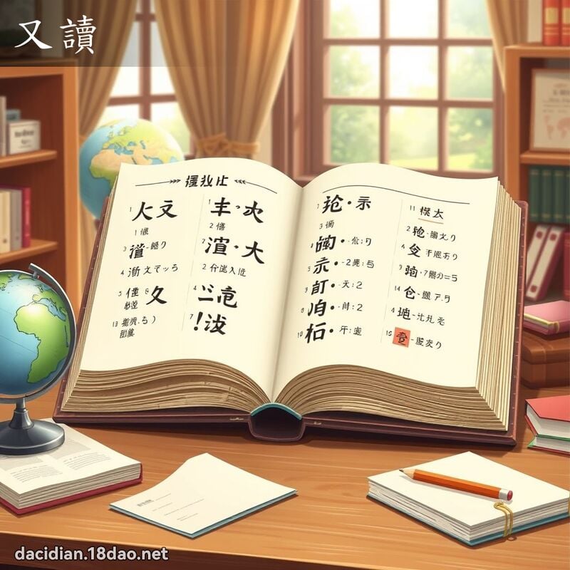 又讀 - 國語大辭典配圖
