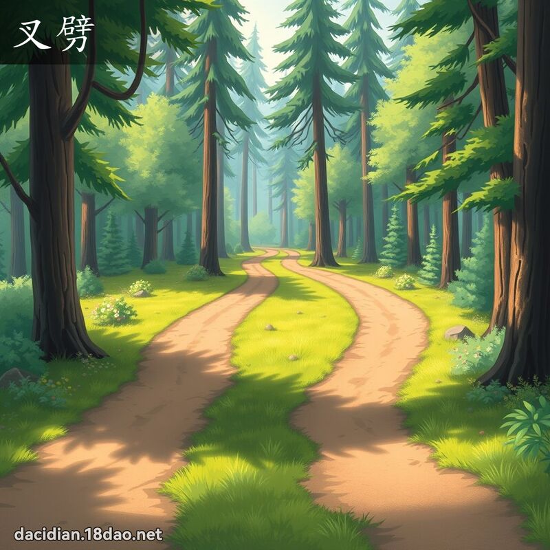 叉劈 - 國語大辭典配圖
