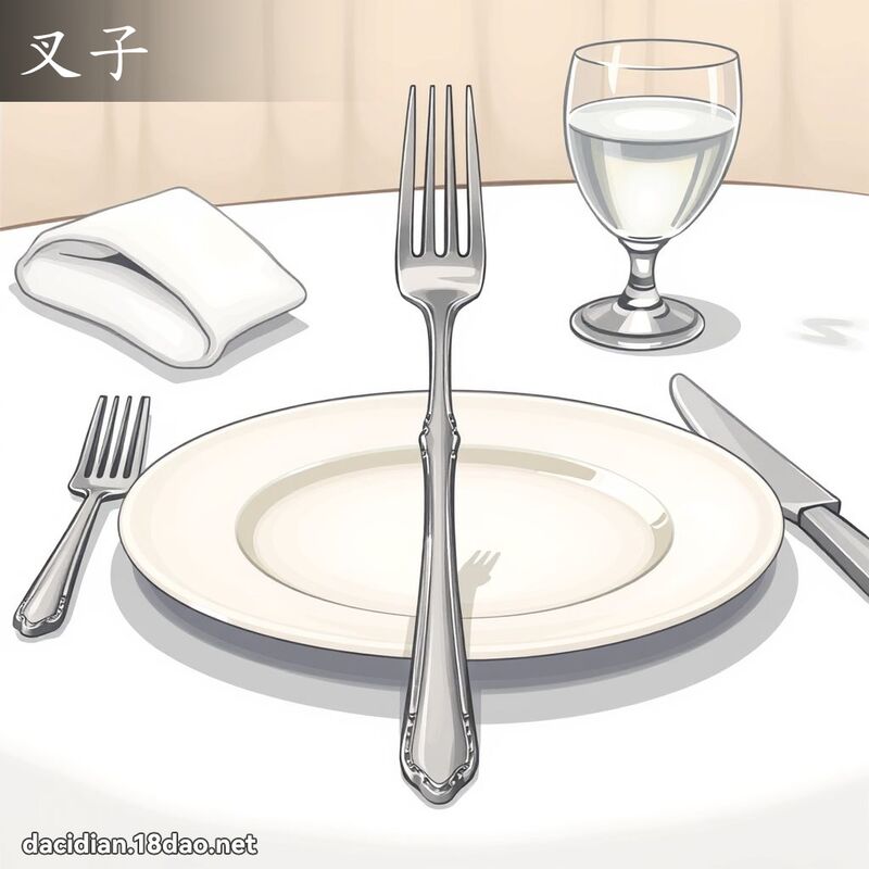 叉子 - 国语大辞典配图