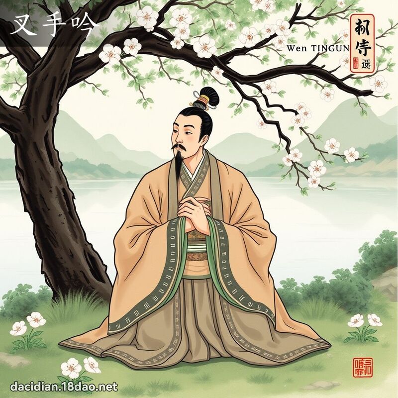 叉手吟 - 国语大辞典配图