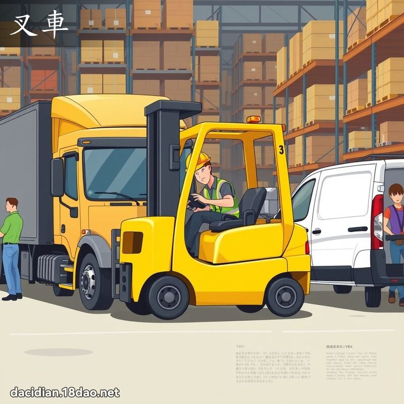 叉車 - 國語大辭典配圖