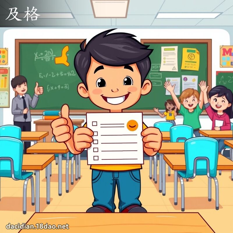 及格 - 国语大辞典配图