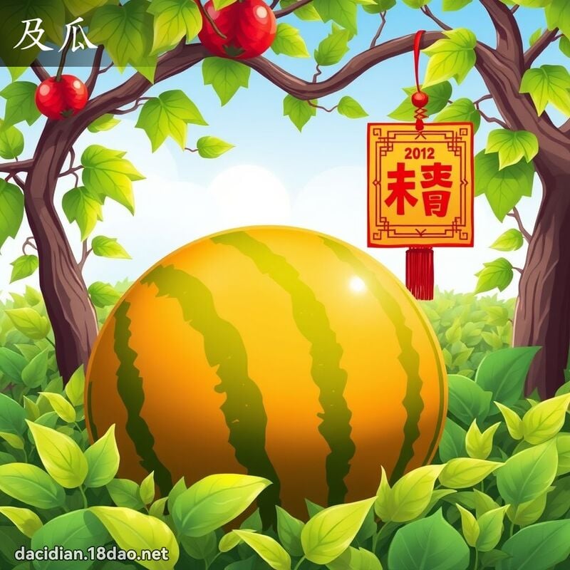 及瓜 - 国语大辞典配图