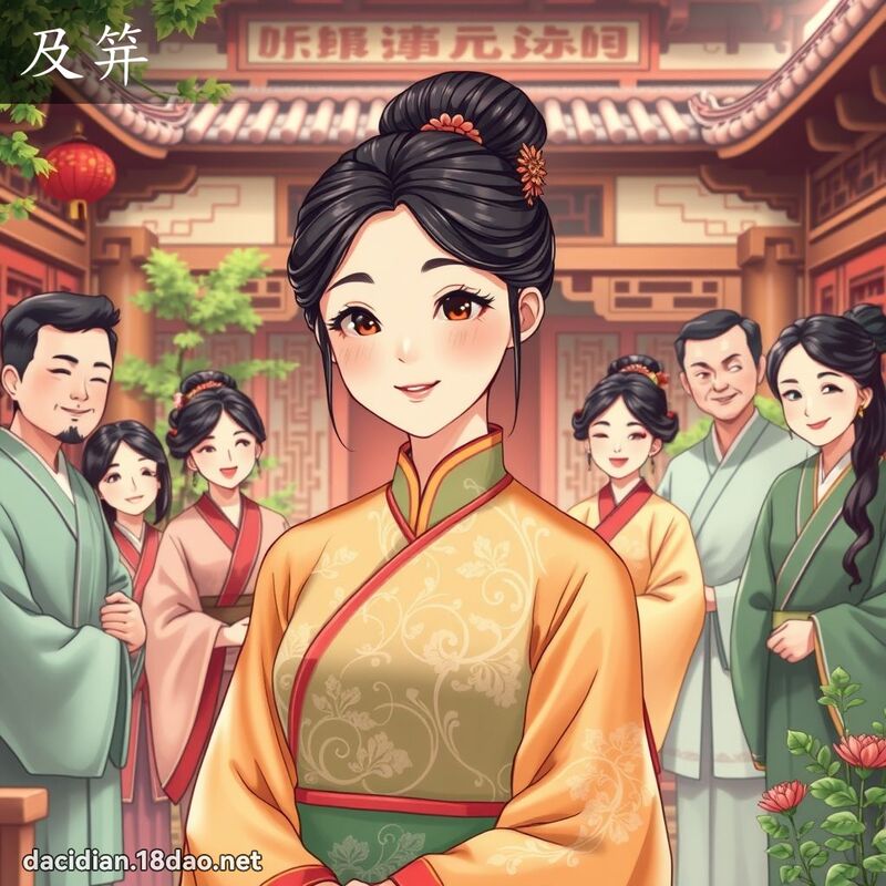 及笄 - 國語大辭典配圖