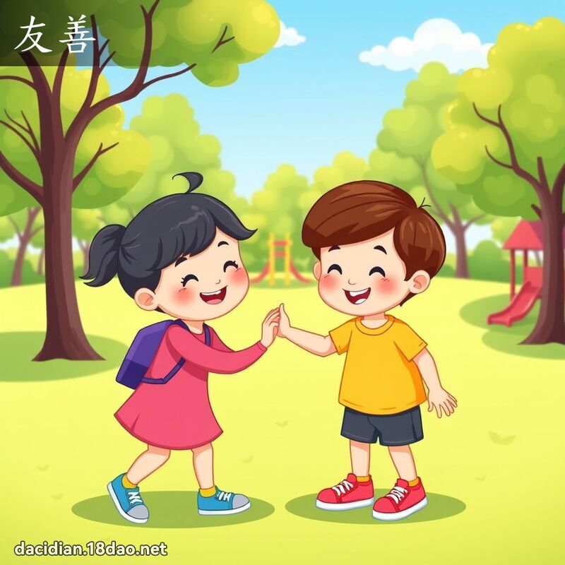 友善 - 国语大辞典配图