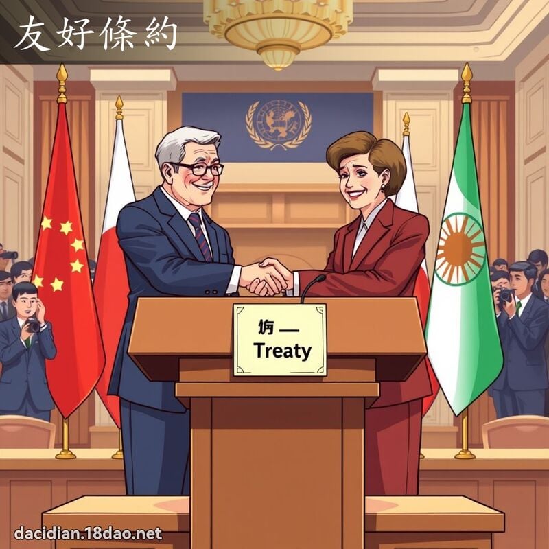 友好条约 - 国语大辞典配图