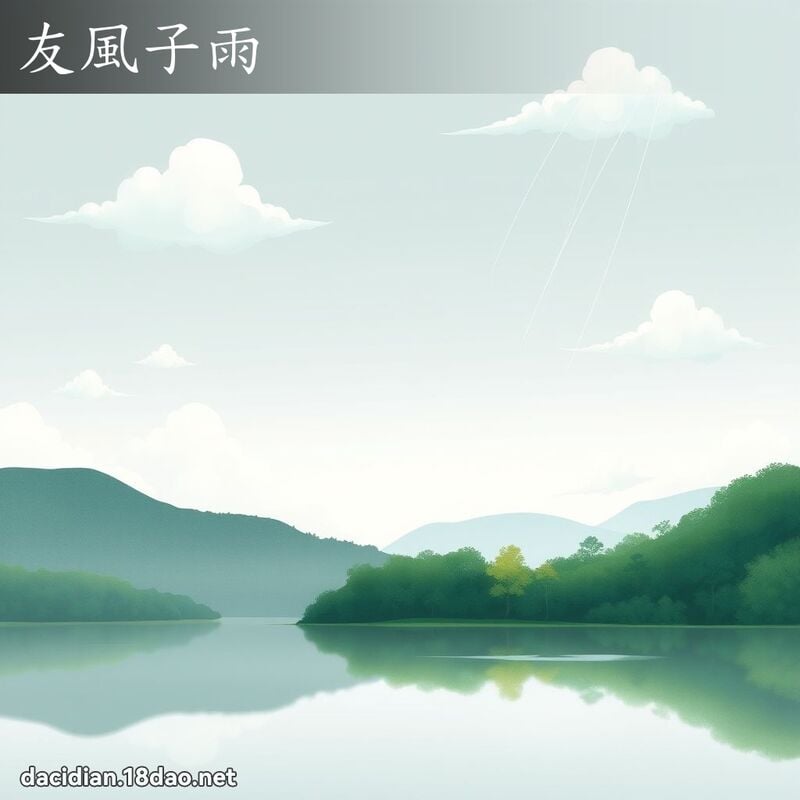 友風子雨 - 國語大辭典配圖