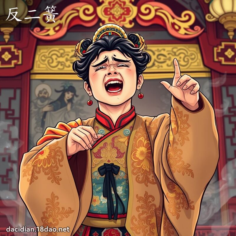 反二簧 - 國語大辭典配圖