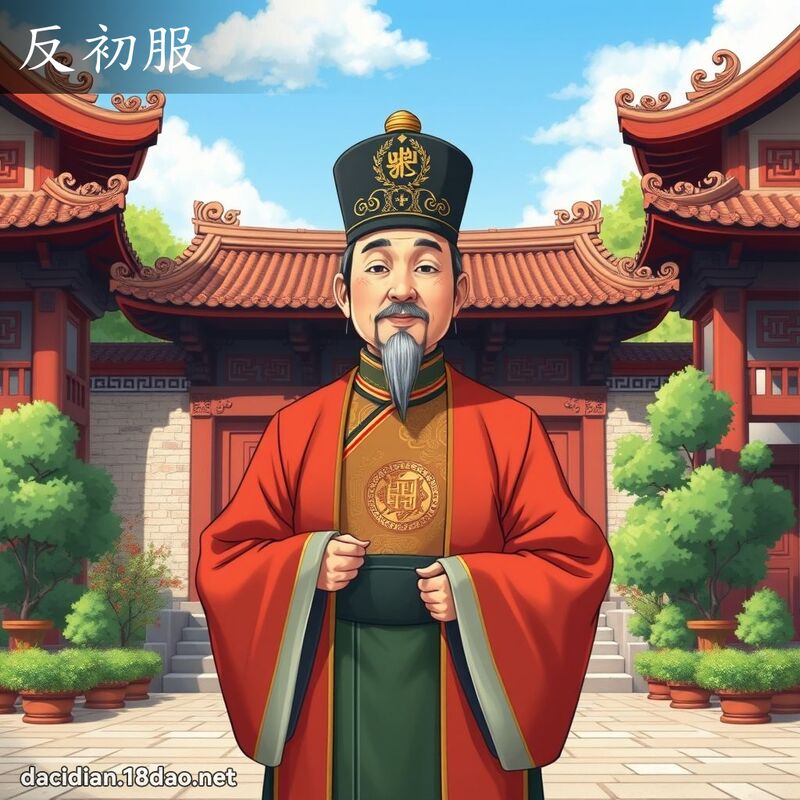 反初服 - 國語大辭典配圖